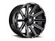Fuel Wheels Contra Gloss Black Milled 8-Lug Wheel; 20x9; 20mm Offset (20-24 Sierra 2500 HD)
