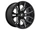 Fuel Wheels Rage Gloss Black Milled 8-Lug Wheel; 20x10; -18mm Offset (20-24 Sierra 2500 HD)