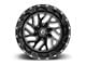 Fuel Wheels Triton Gloss Black Milled 8-Lug Wheel; 22x10; -18mm Offset (20-24 Silverado 3500 HD SRW)