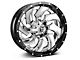 Fuel Wheels Cleaver Chrome with Gloss Black 6-Lug Wheel; 22x10; -13mm Offset (21-24 F-150)