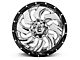 Fuel Wheels Cleaver Chrome with Gloss Black 6-Lug Wheel; 22x10; -13mm Offset (21-24 F-150)