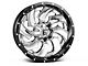 Fuel Wheels Cleaver Chrome with Gloss Black 6-Lug Wheel; 22x10; -13mm Offset (21-24 F-150)