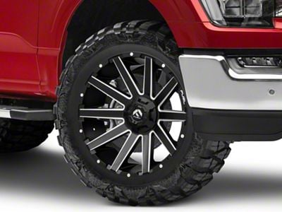 Fuel Wheels Contra Matte Black Milled 6-Lug Wheel; 20x9; 2mm Offset (21-24 F-150)