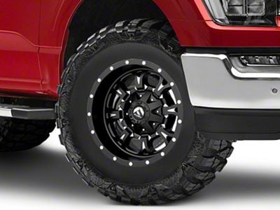 Fuel Wheels Krank Matte Black Milled 6-Lug Wheel; 17x9; -12mm Offset (21-25 F-150)