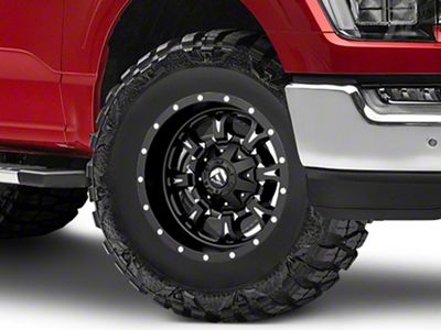 Fuel Wheels Krank Matte Black Milled 6-Lug Wheel; 17x9; 1mm Offset (21-24 F-150)