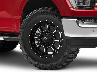 Fuel Wheels Krank Matte Black Milled 6-Lug Wheel; 18x9; 1mm Offset (21-25 F-150)