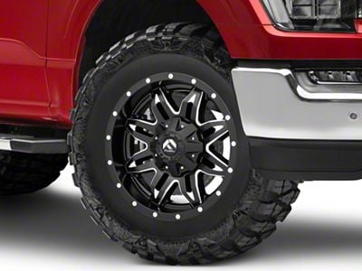 Fuel Wheels Lethal Matte Black Milled 6-Lug Wheel; 18x9; -12mm Offset (21-24 F-150)