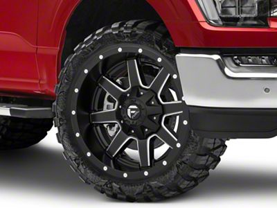 Fuel Wheels Maverick Matte Black Milled 6-Lug Wheel; 24x10; 20mm Offset (21-24 F-150)