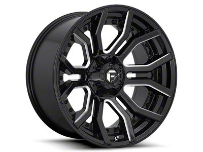 Fuel Wheels Rage Gloss Black Milled 6-Lug Wheel; 20x10; -18mm Offset (21-25 F-150)