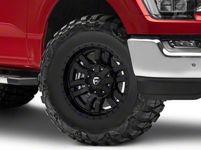 Fuel Wheels Sledge Gloss and Matte Black 6-Lug Wheel; 17x9; -12mm Offset (21-25 F-150)