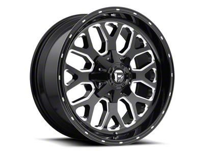 Fuel Wheels Titan Gloss Black Milled 6-Lug Wheel; 20x9; 1mm Offset (21-24 F-150)