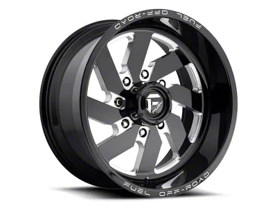 Fuel Wheels Turbo Gloss Black Milled 6-Lug Wheel; 20x10; -18mm Offset (21-25 F-150)