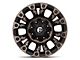 Fuel Wheels Vapor Matte Black Machined 6-Lug Wheel; 17x9; 1mm Offset (21-24 F-150)