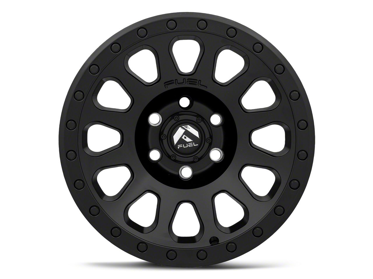 Fuel Wheels F-150 Vector Matte Black 6-Lug Wheel; 17x9; -12mm Offset  D57917908945 (21-25 F-150) - Free Shipping