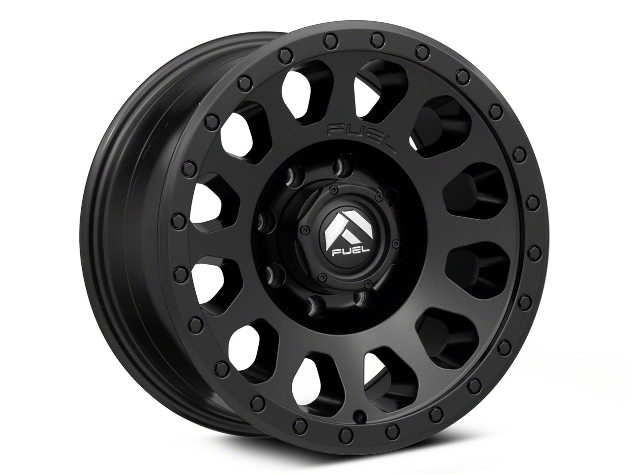 Fuel Wheels F-250 Super Duty Vector Matte Black 8-Lug Wheel; 20x9; 1mm  Offset D57920901750 (23-24 F-250 Super Duty) - Free Shipping