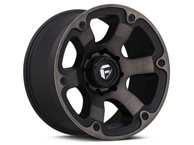 Fuel Wheels Beast Matte Black Machined 8-Lug Wheel; 20x9; 1mm Offset (23-24 F-350 Super Duty SRW)