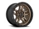 Fuel Wheels Ammo Matte Bronze with Black Bead Ring 6-Lug Wheel; 17x9; 1mm Offset (2024 Ranger)