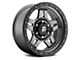 Fuel Wheels Anza Matte Gunmetal with Black Bead Ring 6-Lug Wheel; 18x9; 19mm Offset (2024 Ranger)