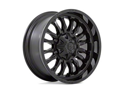 Fuel Wheels ARC Matte Black with Gloss Black Lip 6-Lug Wheel; 20x10; -18mm Offset (2024 Ranger)