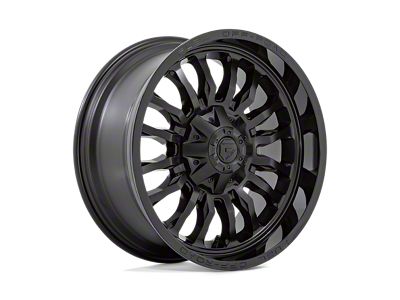 Fuel Wheels Arc Matte Black with Gloss Black Lip 6-Lug Wheel; 20x9; 1mm Offset (2024 Ranger)