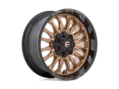 Fuel Wheels Arc Platinum Bronze with Black Lip 6-Lug Wheel; 22x12; -44mm Offset (24-25 Ranger)