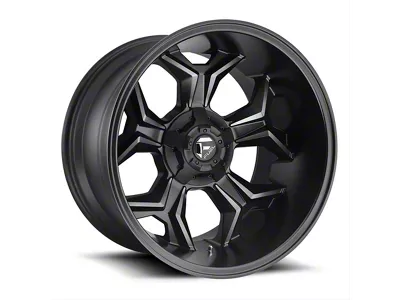 Fuel Wheels Avenger Matte Black Double Dark Tint 6-Lug Wheel; 20x9; 1mm Offset (24-25 Ranger)