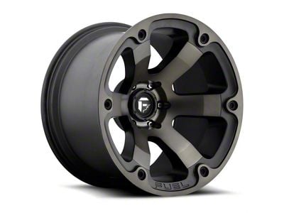 Fuel Wheels Beast Matte Black with Double Dark Tint 6-Lug Wheel; 20x9; 19mm Offset (24-25 Ranger)