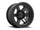 Fuel Wheels Block Matte Black with Black Ring 6-Lug Wheel; 18x9; 1mm Offset (2024 Ranger)