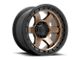 Fuel Wheels Block Matte Bronze with Black Ring 6-Lug Wheel; 17x9; 1mm Offset (2024 Ranger)