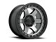 Fuel Wheels Block Matte Gunmetal with Black Ring 6-Lug Wheel; 18x9; -12mm Offset (2024 Ranger)