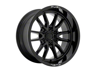 Fuel Wheels Clash Gloss Black 6-Lug Wheel; 17x9; 1mm Offset (24-25 Ranger)