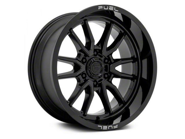 Fuel Wheels Clash Gloss Black 6-Lug Wheel; 20x9; 1mm Offset (2024 Ranger)