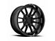 Fuel Wheels Clash Gloss Black 6-Lug Wheel; 24x12; -44mm Offset (2024 Ranger)