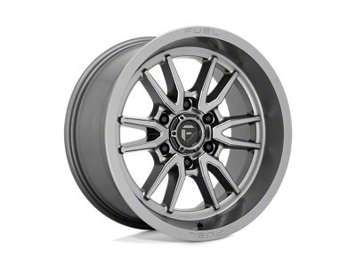 Fuel Wheels Clash Gunmetal 6-Lug Wheel; 18x9; -12mm Offset (24-25 Ranger)