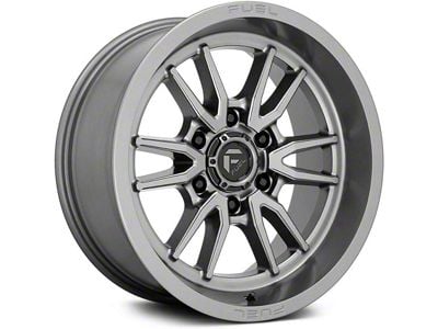 Fuel Wheels Clash Gunmetal 6-Lug Wheel; 18x9; 1mm Offset (2024 Ranger)