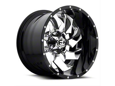 Fuel Wheels Cleaver Chrome with Gloss Black 6-Lug Wheel; 22x10; -13mm Offset (2024 Ranger)