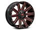 Fuel Wheels Contra Gloss Black with Red Tinted Clear 6-Lug Wheel; 20x10; -19mm Offset (2024 Ranger)