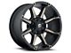 Fuel Wheels Coupler Matte Black with Double Dark Tint 6-Lug Wheel; 20x9; 20mm Offset (2024 Ranger)