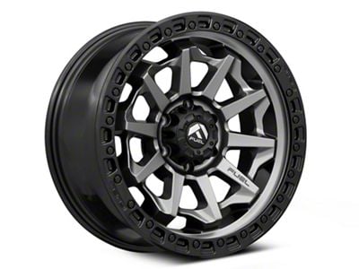 Fuel Wheels Covert Matte Gunmetal with Black Bead Ring 6-Lug Wheel; 18x9; 1mm Offset (24-25 Ranger)