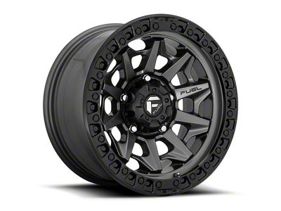 Fuel Wheels Covert Matte Gunmetal Black Bead Ring 6-Lug Wheel; 20x9; 1mm Offset (2024 Ranger)