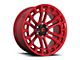 Fuel Wheels Heater Candy Red Machined 6-Lug Wheel; 18x9; 1mm Offset (2024 Ranger)