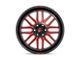 Fuel Wheels Ignite Gloss Black with Red Tinted Clear 6-Lug Wheel; 20x10; -18mm Offset (2024 Ranger)