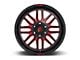 Fuel Wheels Ignite Gloss Black Red Tinted 6-Lug Wheel; 20x10; -19mm Offset (2024 Ranger)