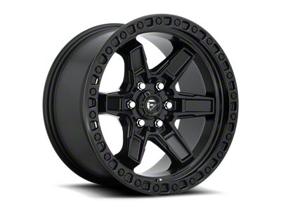 Fuel Wheels Kicker Matte Black 6-Lug Wheel; 17x9; 1mm Offset (2024 Ranger)