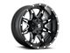 Fuel Wheels Lethal Satin Black Milled 6-Lug Wheel; 20x10; -24mm Offset (2024 Ranger)