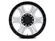 Fuel Wheels Outrun Machined with Gloss Black Lip 6-Lug Wheel; 17x8.5; -10mm Offset (2024 Ranger)