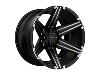 Fuel Wheels Piston Matte Gunmetal with Gloss Black Lip 6-Lug Wheel; 22x9.5; 20mm Offset (2024 Ranger)