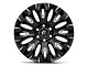 Fuel Wheels Quake Gloss Black Milled 6-Lug Wheel; 20x9; 1mm Offset (2024 Ranger)