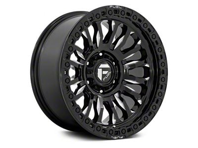 Fuel Wheels Rincon Gloss Black Milled 6-Lug Wheel; 17x9; 25mm Offset (24-25 Ranger)