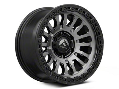 Fuel Wheels Rincon Matte Gunmetal with Matte Black Lip 6-Lug Wheel; 17x9; 1mm Offset (24-25 Ranger)